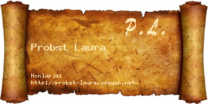 Probst Laura névjegykártya